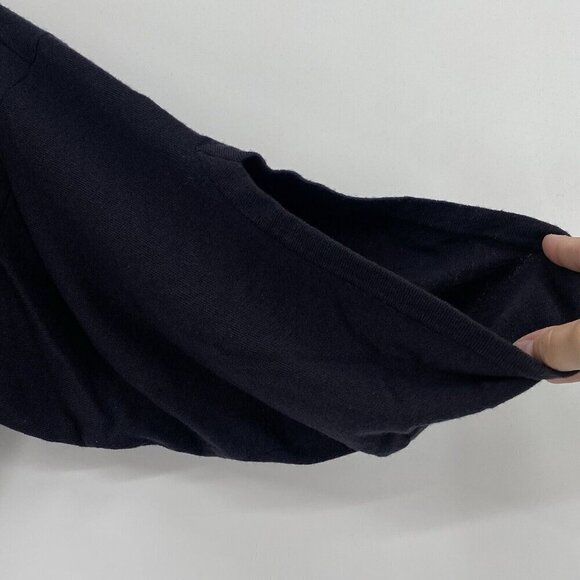 Theory Women's Size Large Turtle Neck Wool Sweater Statement Sleeves - Picture 11 of 12